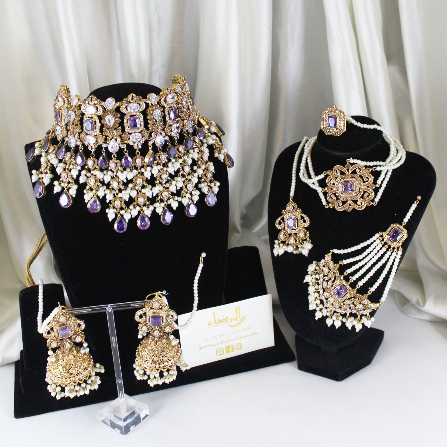 Leela - Bridal Choker Set (Purple)