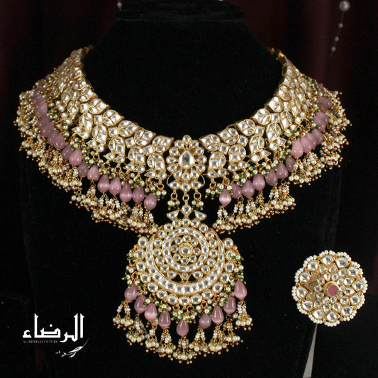 Noor Jahan - Pachi Kundan Set (Pink)