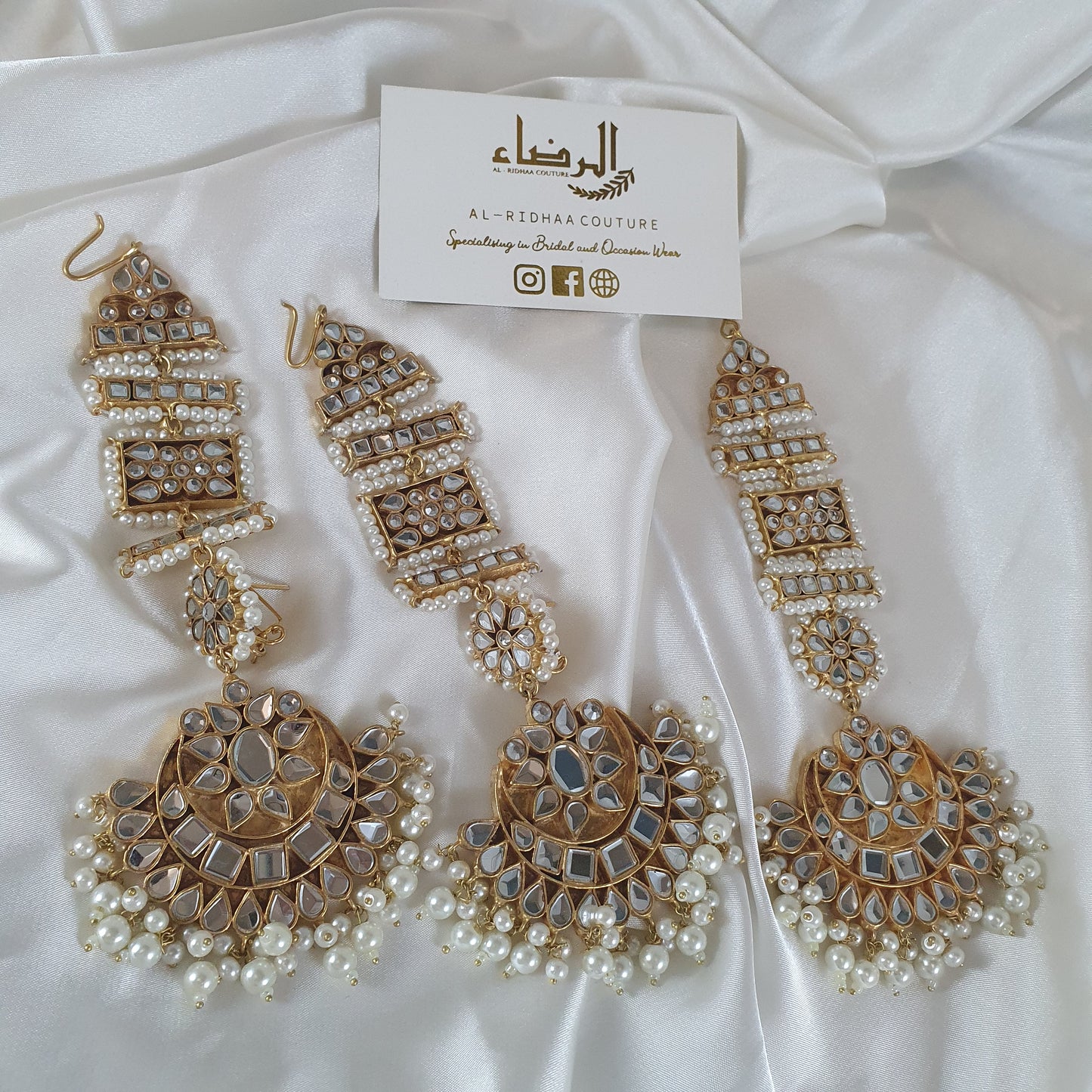 Jodhaa - Kundan Earrings Tikka Set