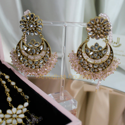 Jasmine - Full Earrings Set (Pink)