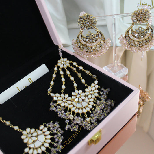 Jasmine - Full Earrings Set (Pink)
