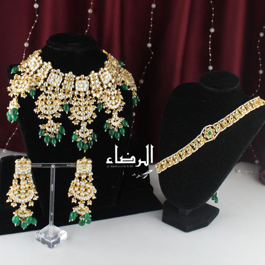 Mehzabeen - Pachi Kundan Set