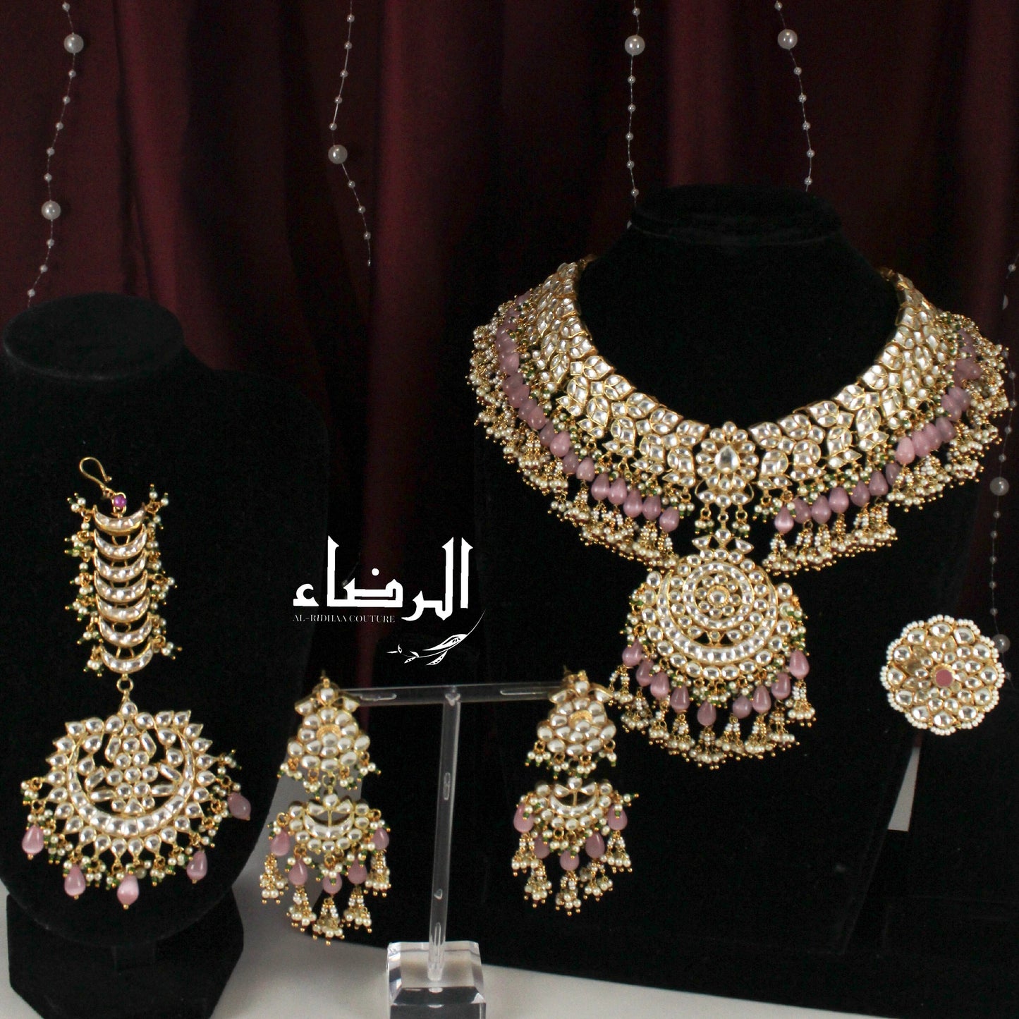 Noor Jahan - Pachi Kundan Set (Pink)