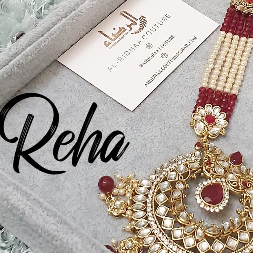 Reha - Maroon Pearl Mala