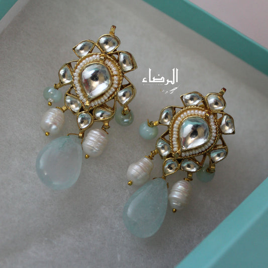 Jamila - Pachi Kundan Earrings