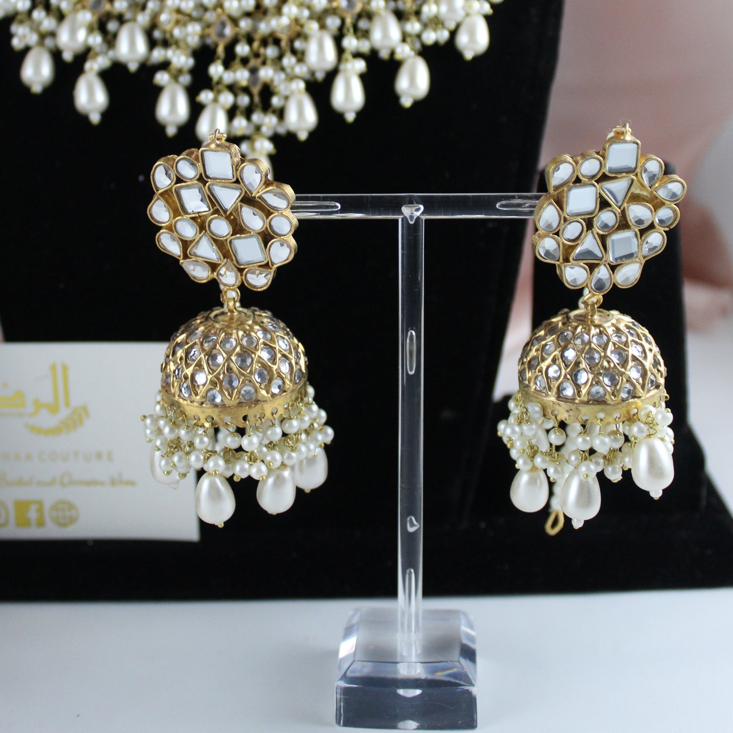 Jasmine - Pearl Kundan Bridal Set