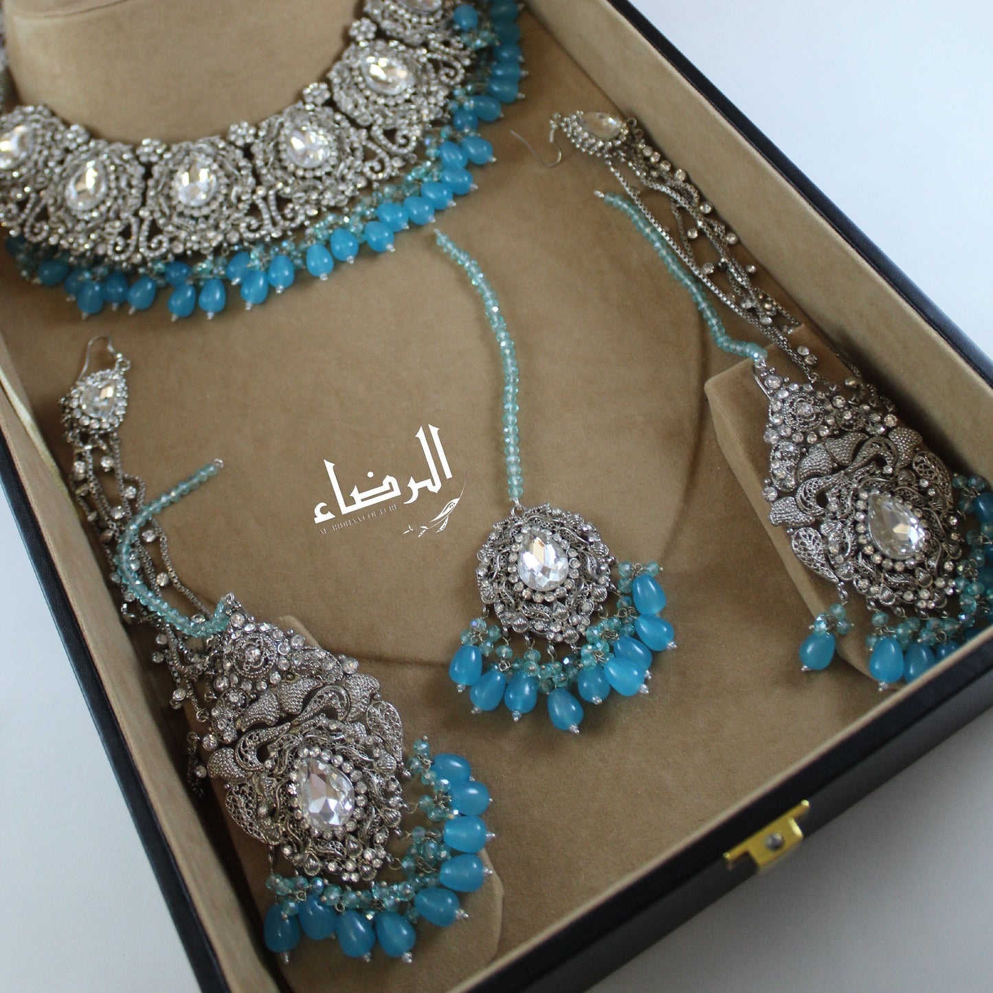 Manisha- Necklace Set (Blue)