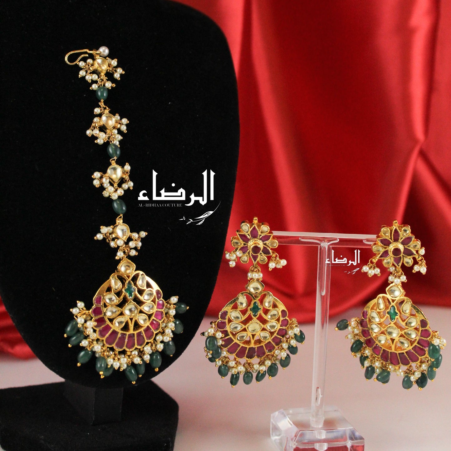 Seema - Pachi Earrings set