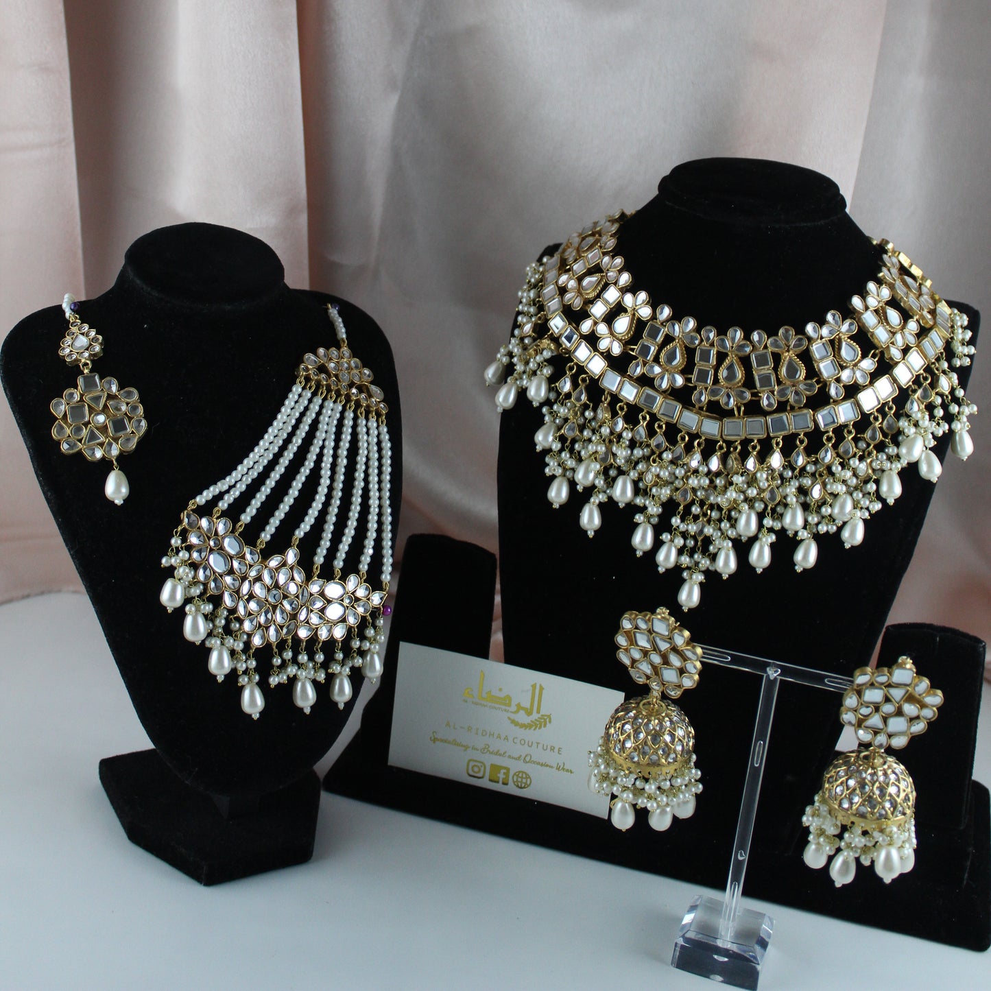 Jasmine - Pearl Kundan Bridal Set