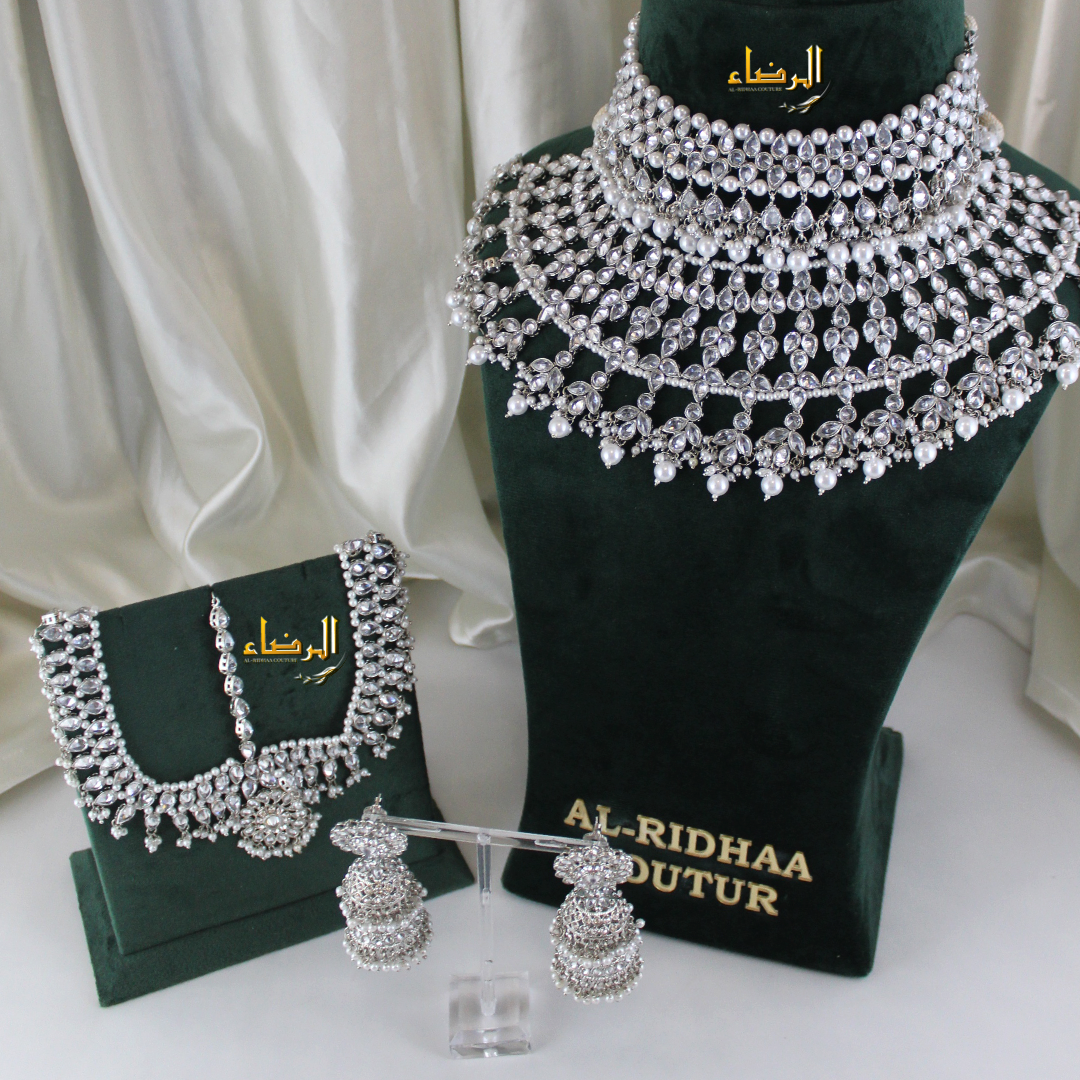 Hina - Bridal Set (Silver)