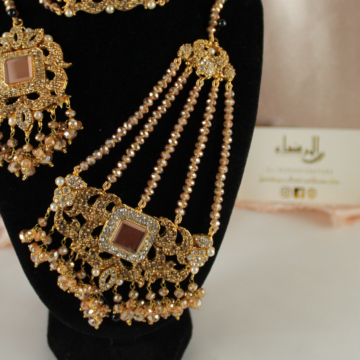 Fariha - Bridal Choker Set (Gold)