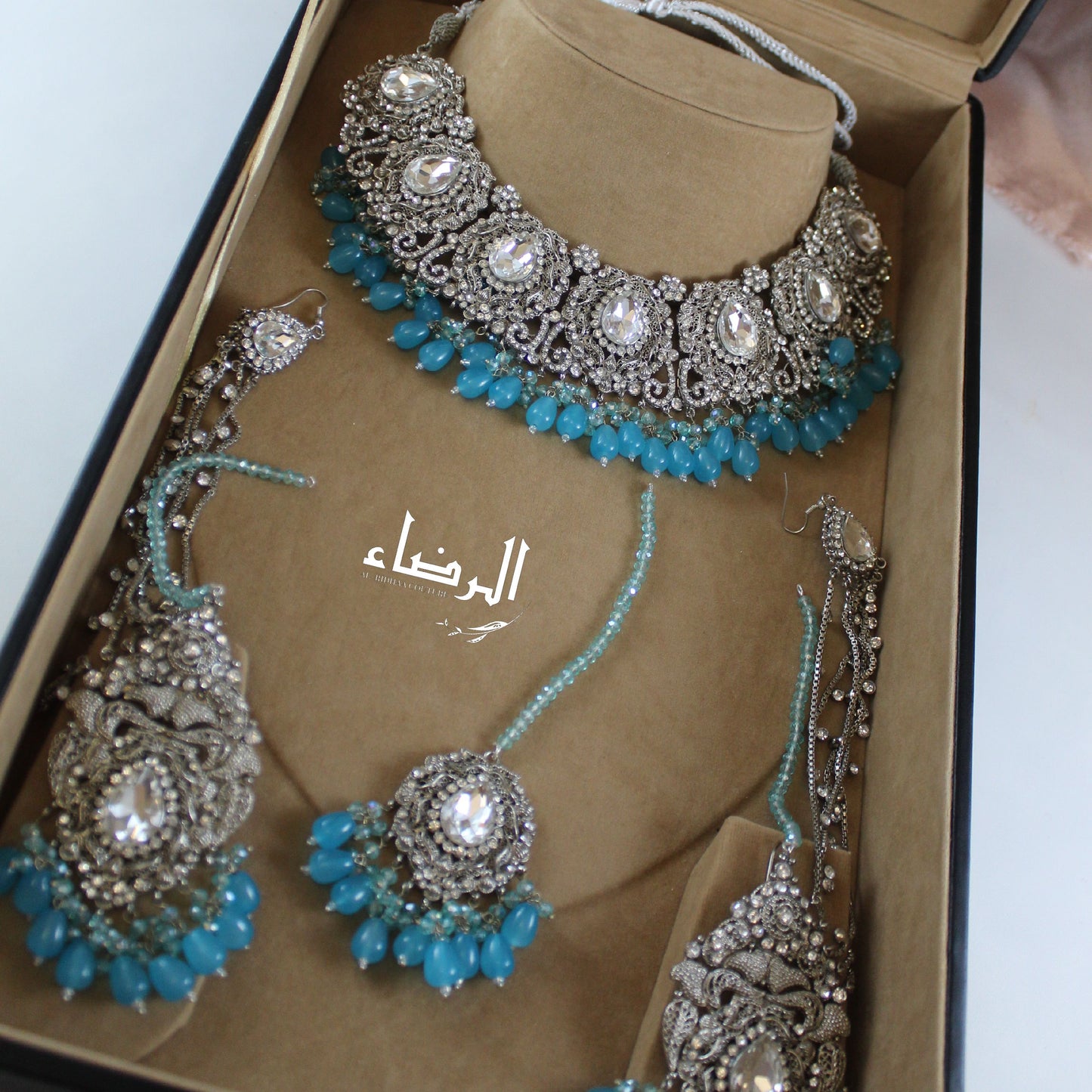 Manisha- Necklace Set (Blue)