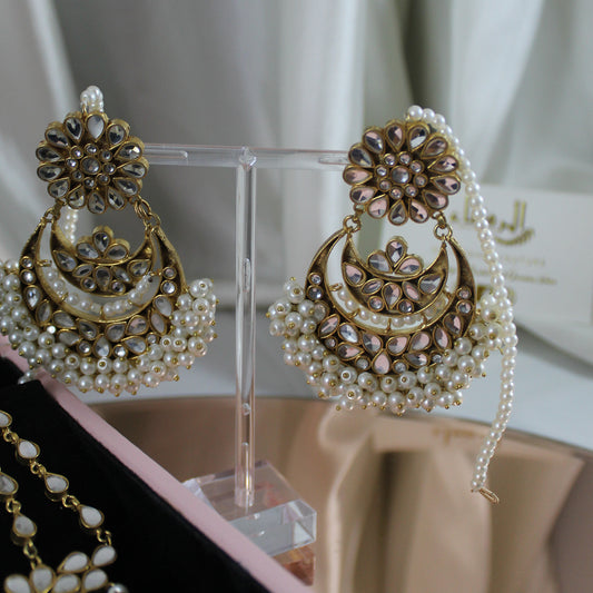 Jasmine - Full Earrings Set (Pearl)