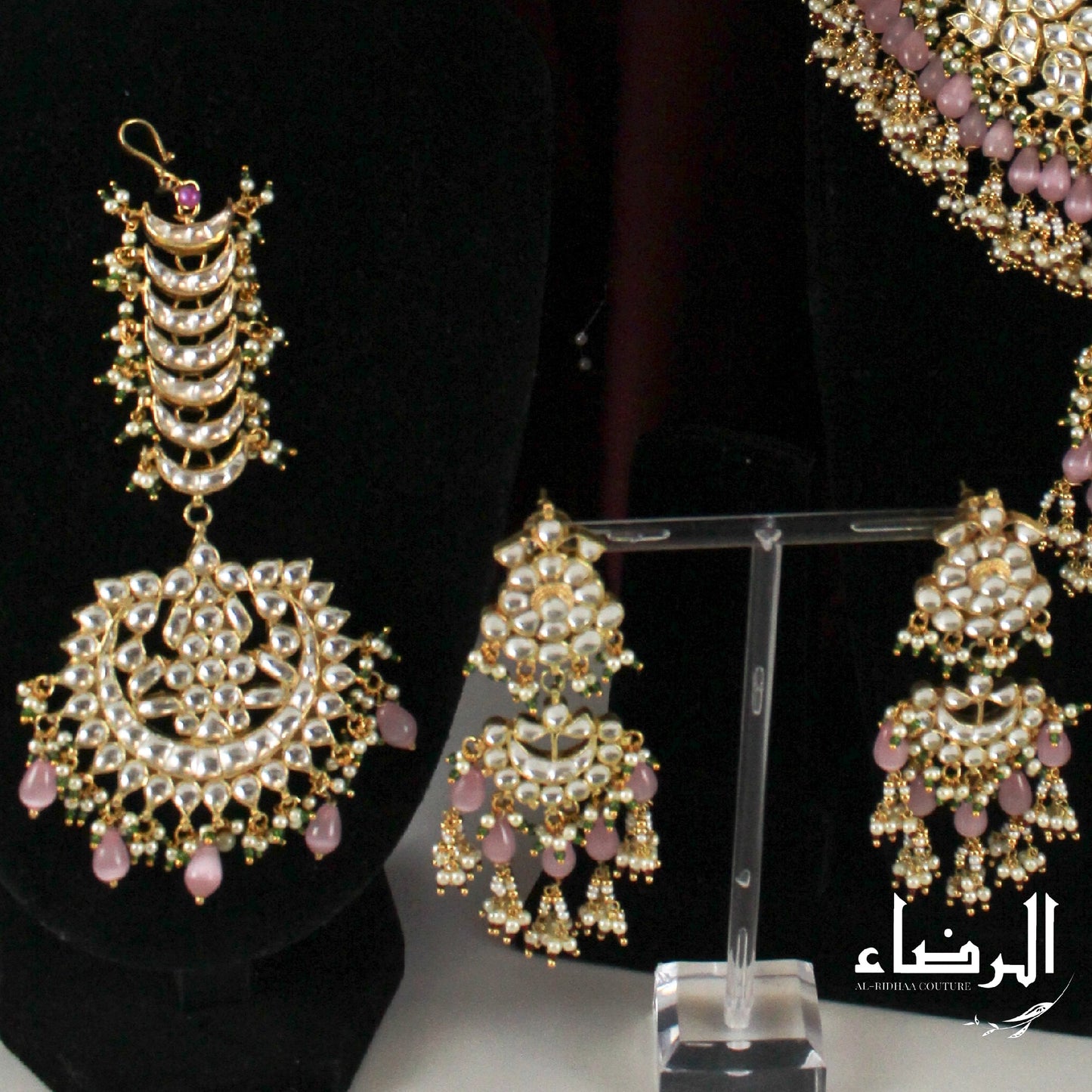 Noor Jahan - Pachi Kundan Set (Pink)