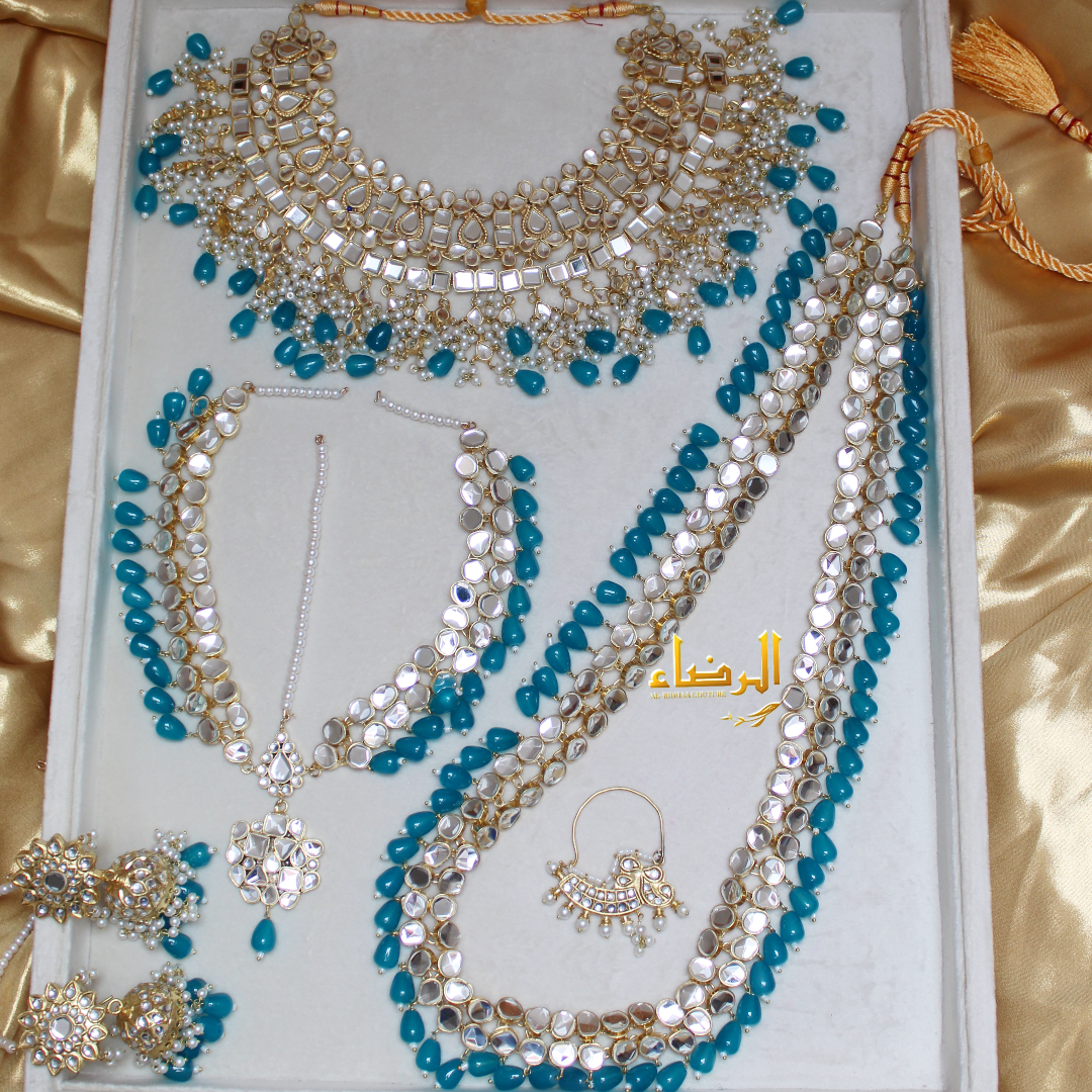 Jasmine - Blue Kundan Bridal Set