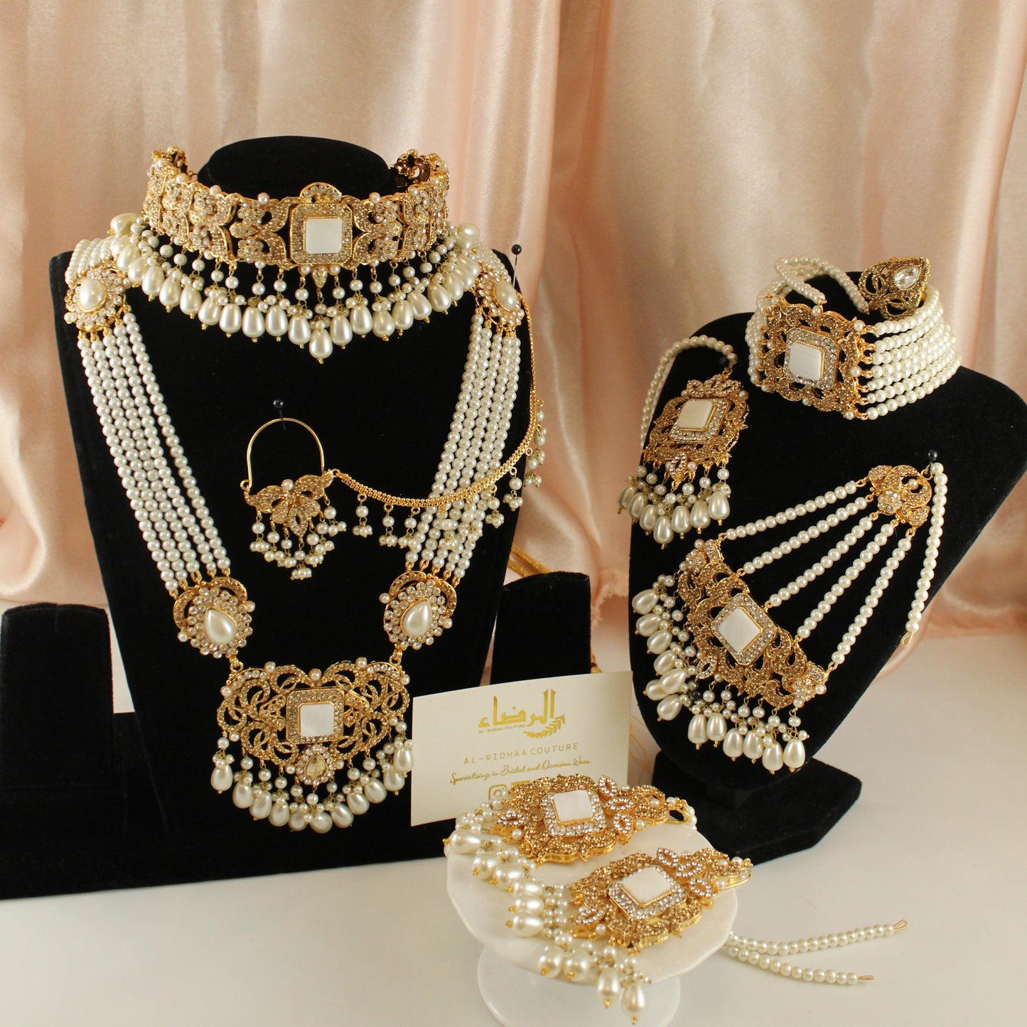 Fariha - Bridal Choker Set (White)